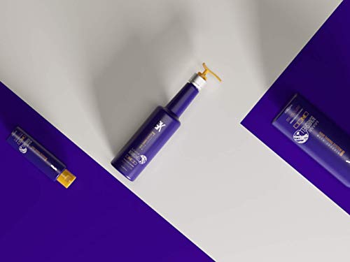 Global Keratin GKhair Miami Bombshell Purple para el tratamiento de suavizado / tonificación del cabello rubio (100 ml / 3.4 fl.oz): elimina los tonos naranja y brasiloso