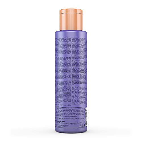 Global Keratin GKhair Miami Bombshell Purple para el tratamiento de suavizado / tonificación del cabello rubio (100 ml / 3.4 fl.oz): elimina los tonos naranja y brasiloso