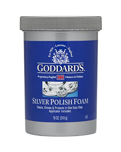 Goddards pulidor de plata – 510 g con aplicador de esponja de espuma de limpieza – Eliminador de desgaste