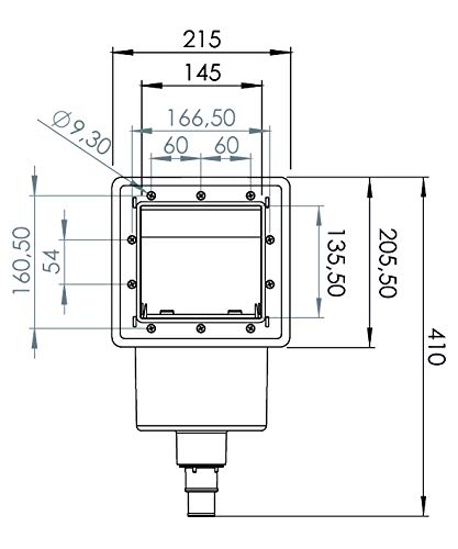 Gre AR100 - Skimmer para Piscina Estándar + Válvula de Impulsión, Color Blanco