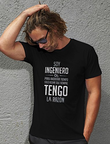 Green Turtle T-Shirts Camiseta para Hombre - Regalos para Ingenieros - Soy Ingeniero Asume Que Siempre Tengo la Razón X-Large Azul Oscuro