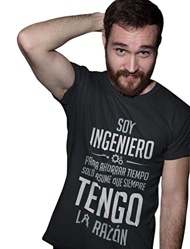 Green Turtle T-Shirts Camiseta para Hombre - Regalos para Ingenieros - Soy Ingeniero Asume Que Siempre Tengo la Razón X-Large Azul Oscuro