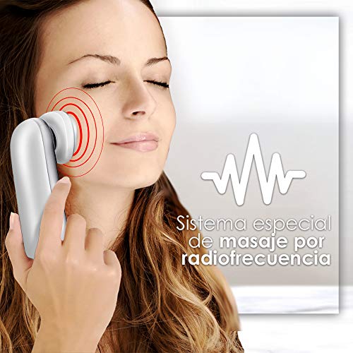 GRIDINLUX. Radiofrecuencia Facial. Tecnología LED, Efecto Lifting en cara y cuello. Sistema Frío. Belleza Profesional, 5 programas. Hidrata y Reafirma la piel.