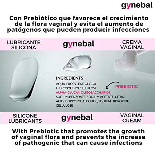 GYNEBAL Gel Intimo Mujer Hidratante Vulvar Prebiotico 2 x 50 ml - ALIVIO DE LA SEQUEDAD VAGINAL - HIDRATACION INTENSA e INMEDIATA - Sirve como Lubricante - No pegajoso - No Mancha - Farmaceutico