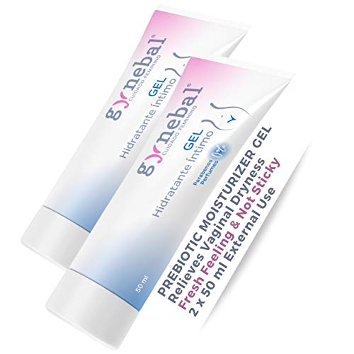 GYNEBAL Gel Intimo Mujer Hidratante Vulvar Prebiotico 2 x 50 ml - ALIVIO DE LA SEQUEDAD VAGINAL - HIDRATACION INTENSA e INMEDIATA - Sirve como Lubricante - No pegajoso - No Mancha - Farmaceutico