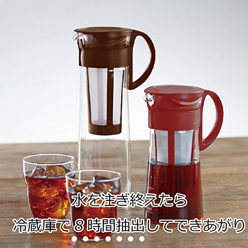 HARIO Mizudashi Mini MCPN-7CBR - Cafetera de infusión (600 ml), Color marrón