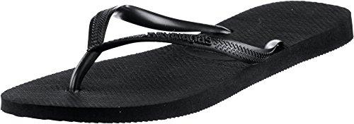 Havaianas Slim, Chanclas para Mujer, Negro (Black 0090), 37/38 EU