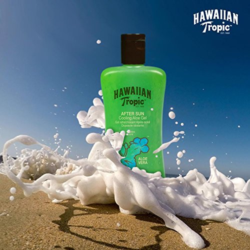 Hawaiian Tropic After Sun Gel Cooling Aloe - Gel After Sun de Aloe Vera para piel irritada por el sol, hipoalergénico y dermatológicamente probado, formato 200 ml