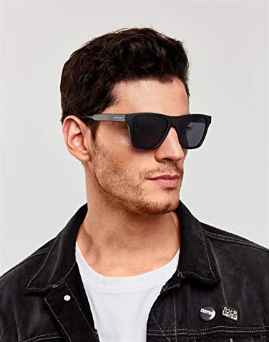 HAWKERS · Gafas de Sol ONE LS Carbon Black Dark, para Hombre y Mujer, con montura negra mate y lentes negras polarizadas, Protección UV400