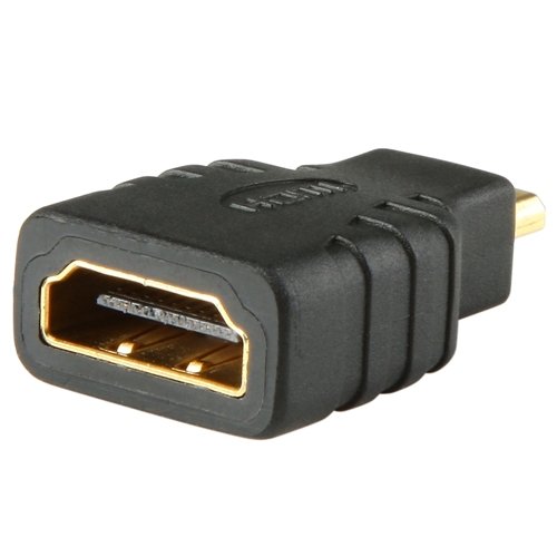 HDMI una hembra al adaptador de HDMI Micro, chapado en oro