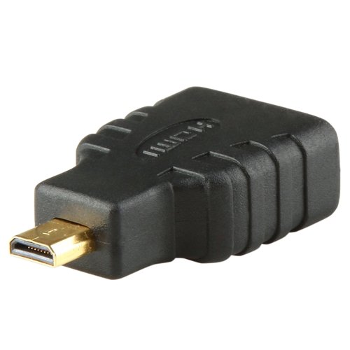 HDMI una hembra al adaptador de HDMI Micro, chapado en oro