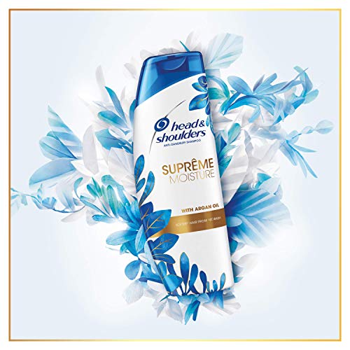 Head & Shoulders Champú anticaspa Suprême hidrata con aceite de argán con ingredientes hidratantes, 225 ml