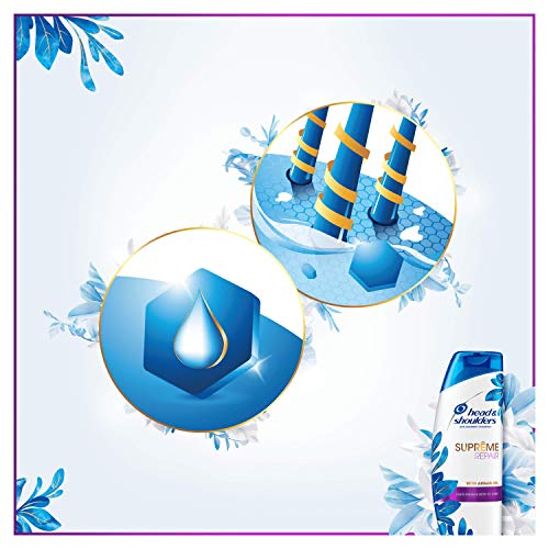 Head & Shoulders Champú anticaspa Suprême Repara, con aceite de argán, con ingredientes sublimadores, 225 m