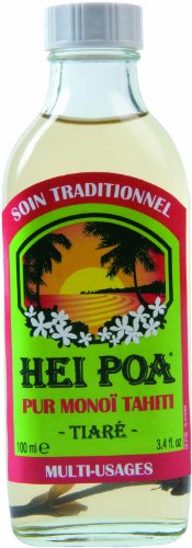 Hei Poa, Aceite corporal (Monoï Puro de Tahití, Perfume Tiaré) - 100 ml.