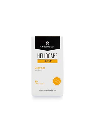 Heliocare 360º Cápsulas - Fotoprotección desde el Interior, Aumenta la Resistencia de la Piel al Sol, Previene Fotoenvejecimiento y Manchas, 30 cápsulas