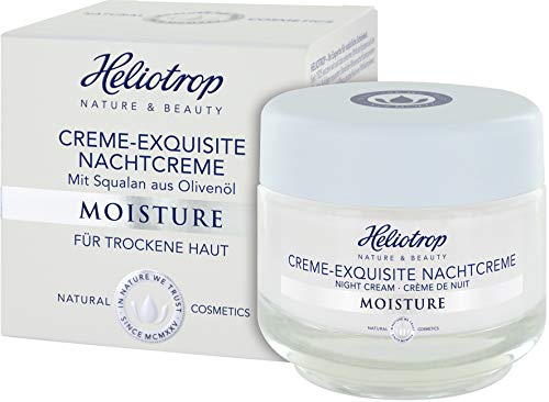 Heliotropo Natural cosmético Moisture Crema de Exquisite Noche Crema, para un samtweiches piel sensación, mejora la sensible Hydro de lipid de balance, 50 ml