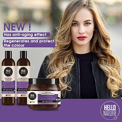 Hello Nature Hello Nature Açai Berry Conditioner (Acondicionador De Baya De Acai) 300 Ml 300 ml