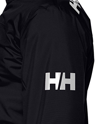 Helly Hansen Crew Hooded Midlayer - Chaqueta Impermeable, Cortavientos y Transpirable, con Forro Polar y Capucha Integrados, Hombre, Azul (597 Navy), S