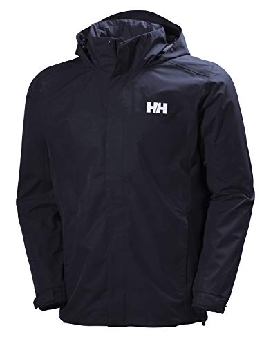 Helly Hansen Dubliner Jacket Chaqueta Chubasquero para Hombre de Uso Diario y para Actividades marítimas con la tecnología Helly Tech, Azul (Marino), S