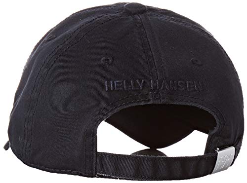 Helly Hansen Logo Cap Gorra Unisex 100% algodón para protegerse del Sol Durante Actividades al Aire Libre, Hombre, Azul (Marino), STD