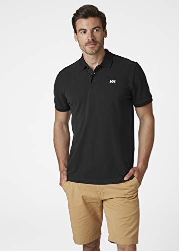 Helly Hansen TRANSAT Polo Polo, Hombre, Negro (Negro 990), Small (Tamaño del Fabricante:S)