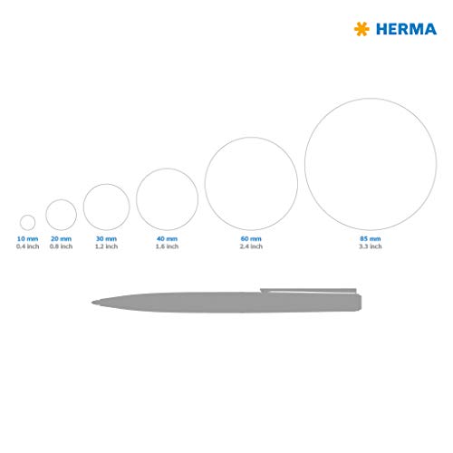 Herma 5066 - Pack de 600 etiquetas, diámetro 40 mm, color blanco