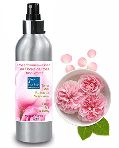 Hidrolato de Rosa Bio 100 ml ● Agua Floral Organica de Rosa de Bulgaria ● Tónico y Limpiador Facial 100% Natural ● Hidratante Piel Sensible ● Calmante Piel Iritada ● Antiedad Piel Madura