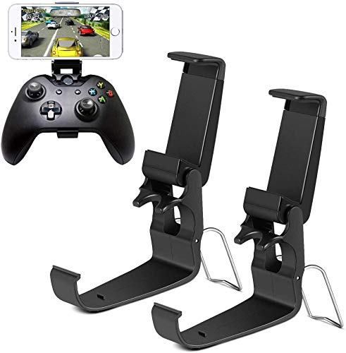 HJD Store 2 unidades de soporte para teléfono móvil, soporte plegable para smartphones para iPhone/One-Plus/LG/Huawei/HTC, compatible con Xbox One/Steelseries Nimbus/Steam Controller