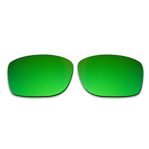 Hkuco Plus Mens Replacement Lenses For Oakley Jupiter Squared Black/Emerald Green Sunglasses