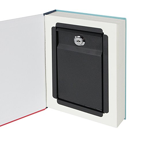 HMF 80945 caja fuerte en forma de libro, caja de caudales camuflada, páginas de papel auténticas,"España", 23 × 15 × 4 cm, rotulación en español