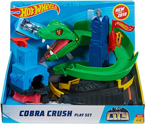 Hot Wheels City Cobra Infernal, pista de coches de juguete (Mattel FNB20)