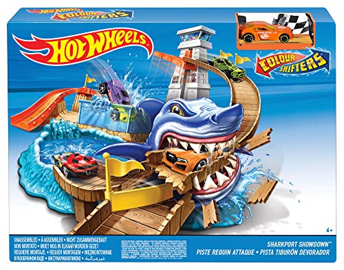 Hot Wheels - Pista Tiburón Devorador, Pista de Coches de Juguete (Mattel BGK04)