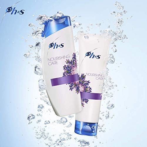 H&S Nutre & Cuida Anticaspa Champú 360 ml, Con Lavanda