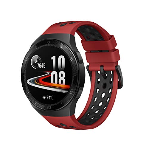 Huawei Watch GT 2e Sport - Smartwatch de AMOLED pantalla de 1.39 pulgadas, 2 semanas de batería, GPS, Color Rojo (Lava Red) 46 mm (55025280)