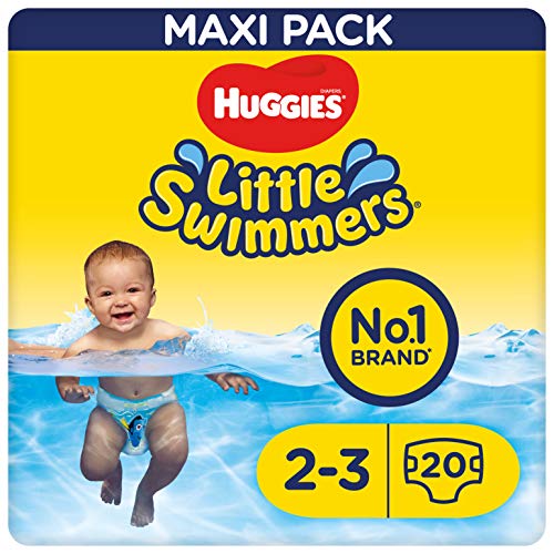 Huggies Little Swimmers Pañal Bañador Desechable Talla 2-3 (3-8 Kg) - 20 unidades