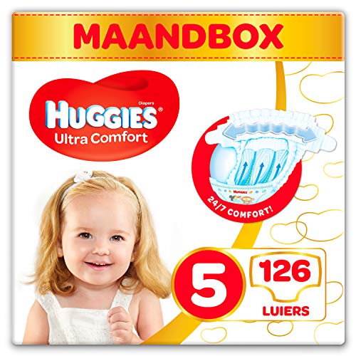 Huggies Ultra Comfort Pañales Talla 5 (11-25 Kg) - 126 Pañales