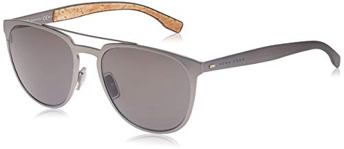 Hugo Boss Boss 0882/S NR 0S5 Gafas de sol, Gris (Matt Dark Ruth/Brw Grey), 57 Unisex-Adulto