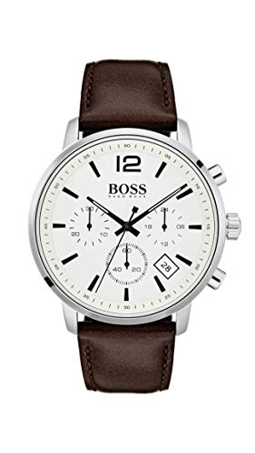 Hugo BOSS Reloj Cronógrafo para Hombre de Cuarzo con Correa en Cuero 1513609