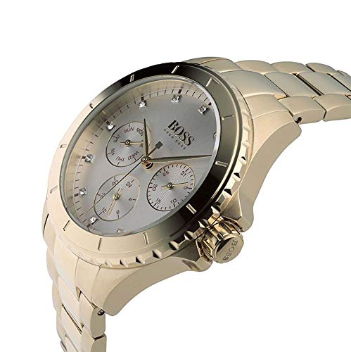 Hugo BOSS Reloj Multiesfera para Mujer de Cuarzo con Correa en Bañada en Oro 1502445