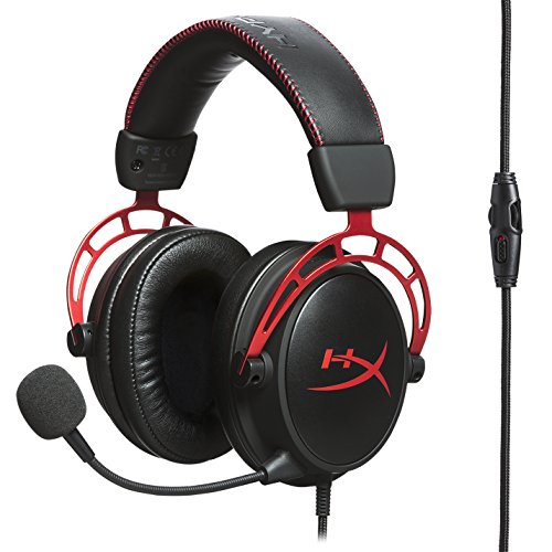 HyperX Cloud Alpha Pro, Cascos de Gaming con Cable Trenzado Extraíble, Compatibles con PS4, Xbox One y Plataformas de 3.5 mm, Alámbrico, Negro