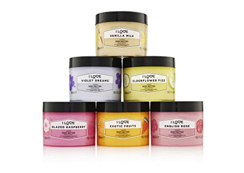 I Love Signature Exotic Fruit Body Butter Conatins Regenerating & Nourishing Shea Butter, Moisturising & Non Greasy 300ml