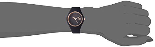 Ice-Watch - ICE glam Black Rose-Gold - Reloj nero para Mujer con Correa de silicona - 000980 (Medium)