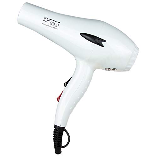 ID Italian Design | Secador de Pelo Profesional 3 Modos de Calor, 2 Velocidades de Color Blanco - 2200W