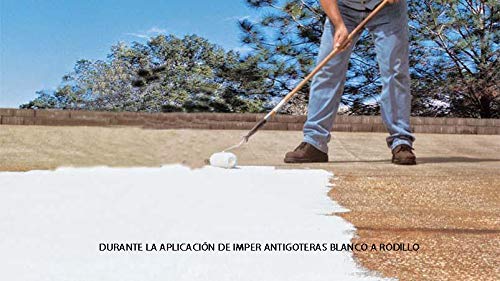 IMPER ANTIGOTERAS de Tecno Prodist - (5 Kg) ROJO Pintura Impermeabilizante elástica para Terrazas (A Rodillo o brocha)