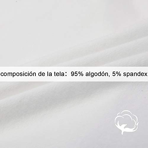 INNERSY Bragas Mujer Culotte de Algodón Braguitas Ropa Interior Cómoda y Sexy Pack de 6 (2XL-EU 46, 2Negro+2Blanco+2Gris)