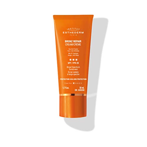 Institut Esthederm Bronz Repair - Crema facial solar normal o moderada, 50 ml