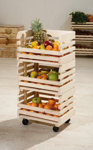 Inter Link Fruttino 60100400 Jinete de Frutas 37 x 30 x 80 cm, Madera, 37 x 30 x 80H cm