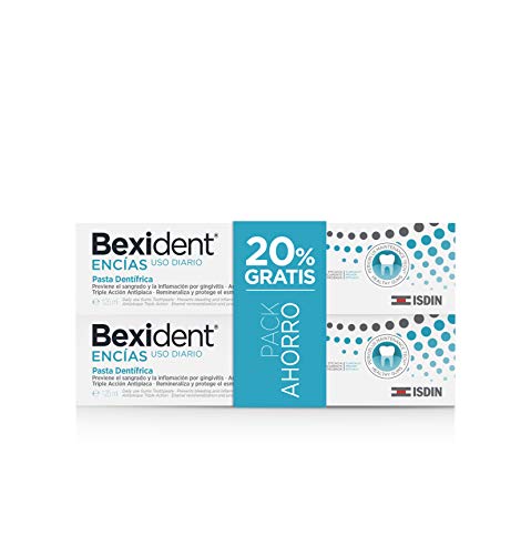 Isdin Bexident Encías Uso Diario Pack ahorro 20% EXTRA Pasta dentífrica 125ml+125ml