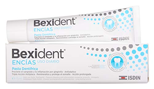 Isdin Bexident Encías Uso Diario Pasta Dentrífica, Previene el sangrado y la inflamación por gingivitis, Higiene bucal diaria 1 x 75 ml