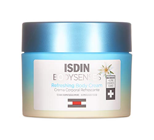 ISDIN BodySenses Crema Corporal, Gama Refrescante con Flor de Edelweiss Alpina, Hidrata tu piel de sensaciones - 250ml